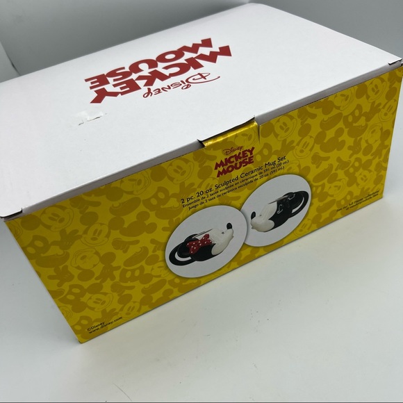 Set of 2 Mickey & Minnie Mouse Mugs Cup Disney Bioworld NEW gift set - Picture 4 of 7